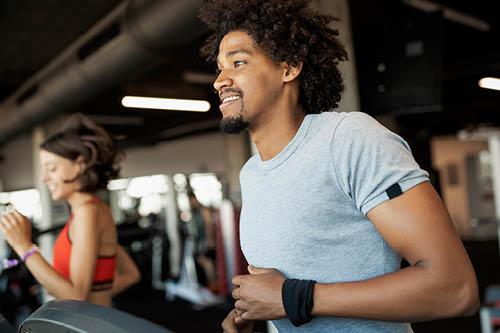 man on treadmill