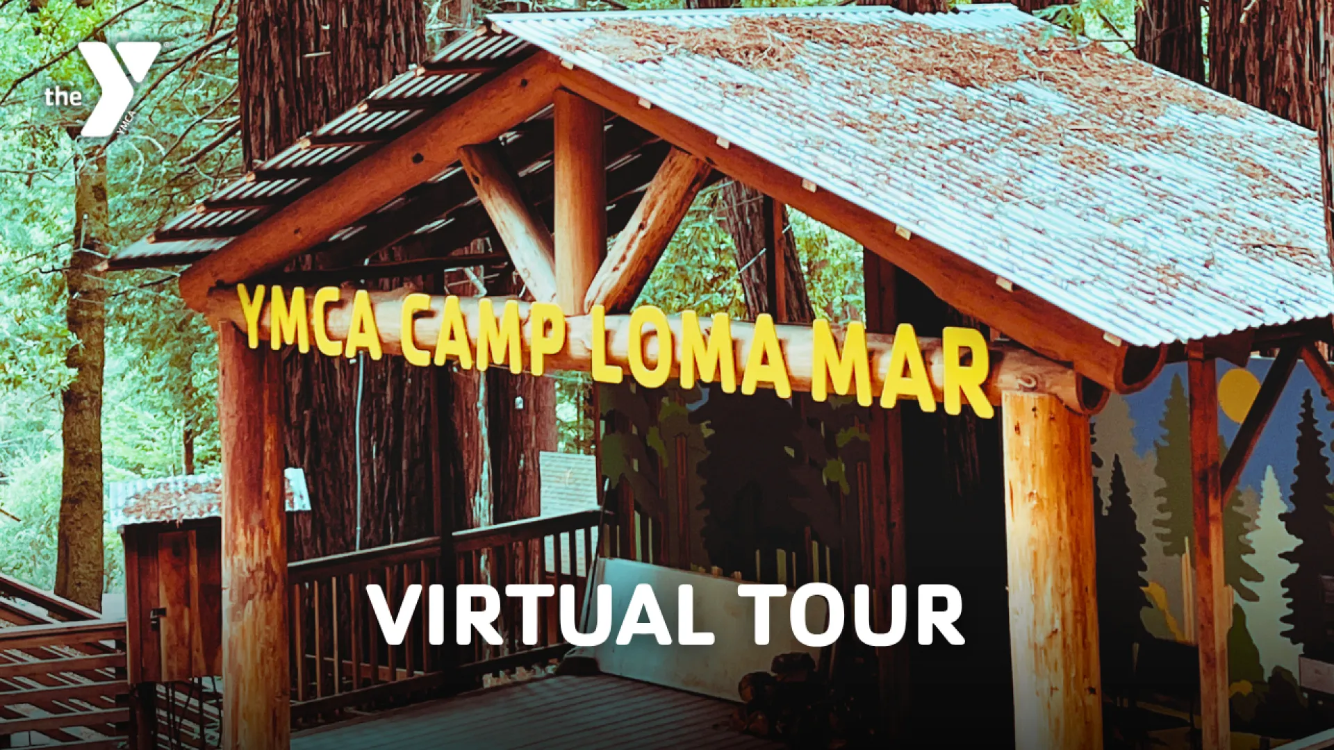 A title slide reading Camp Loma Mar virtual tour