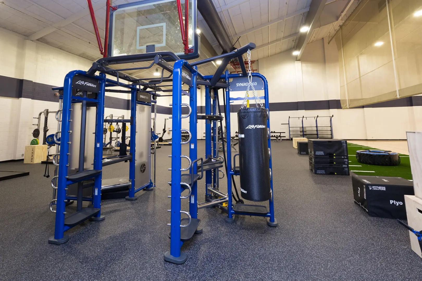 Life Fitness Synrgy Rack at the Richmond Parkway YMCA