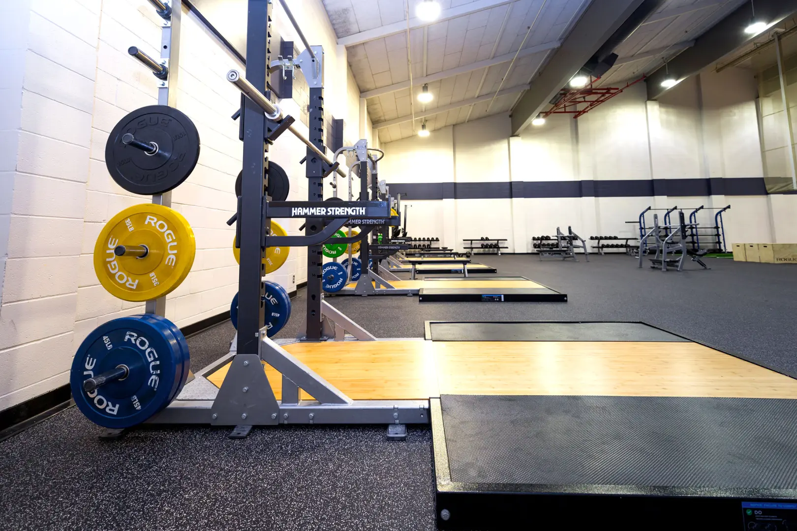 Olympics Platform weight lifting area in Richmond Parkway YMCA
