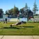 Small group training on the outdoor turf area of. the Pleasant Hill YMCA