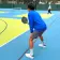 Pickleball player playing a game on the Pleasant Hill YMCA courts