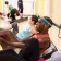 Adult senior male enjoying a group exercise cardio class at the Richmond Parkway YMCA