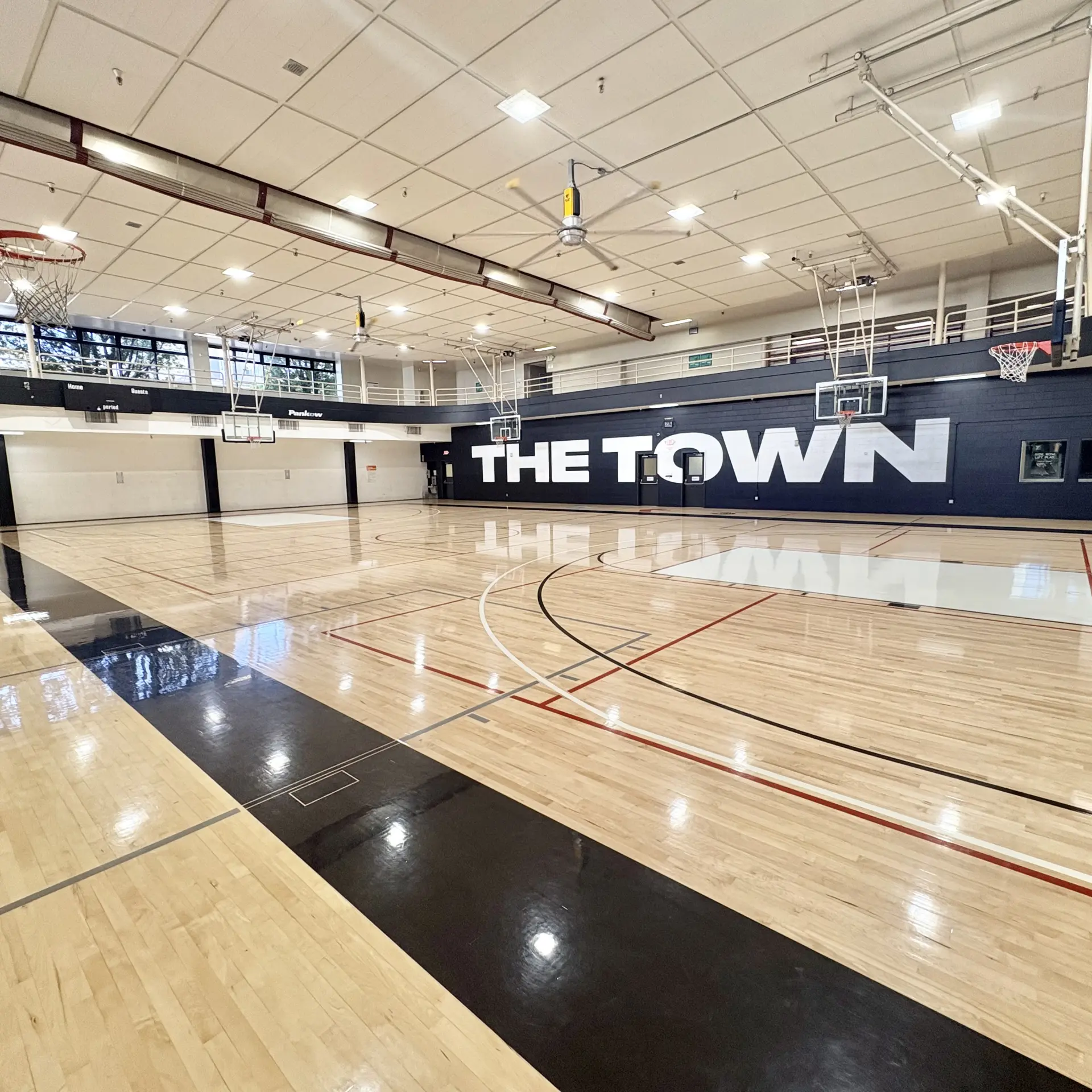 Facility shot of Oakland Y basketball court