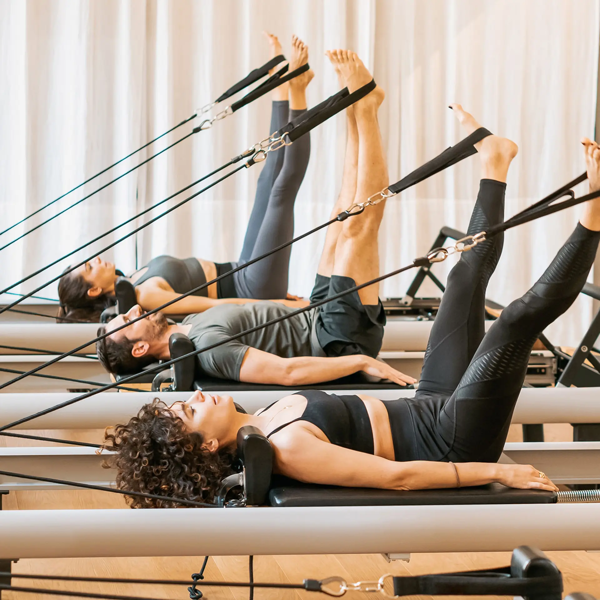 Pilates Reformer group exercise class